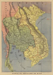 Map of the Kingdom of Siam